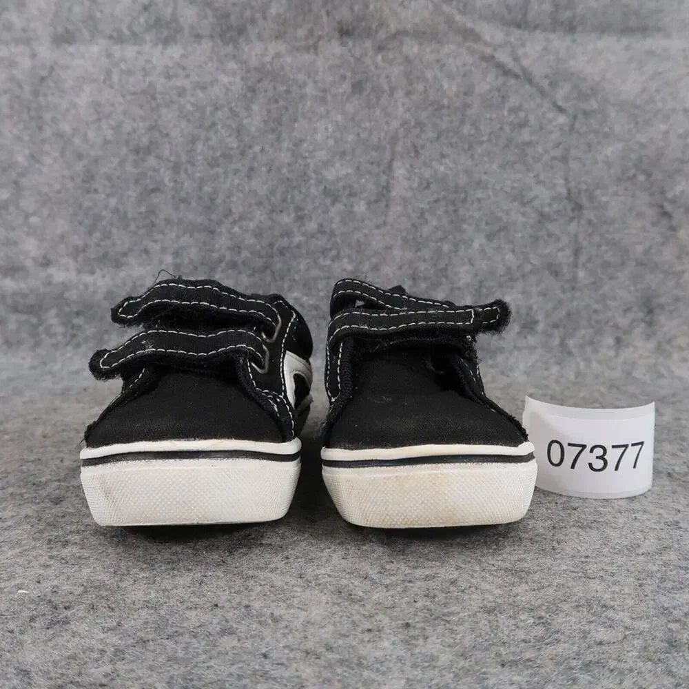 Wonder Nation Shoes Kid 5 Sneaker Active Casual Double Strap Black White Toddler